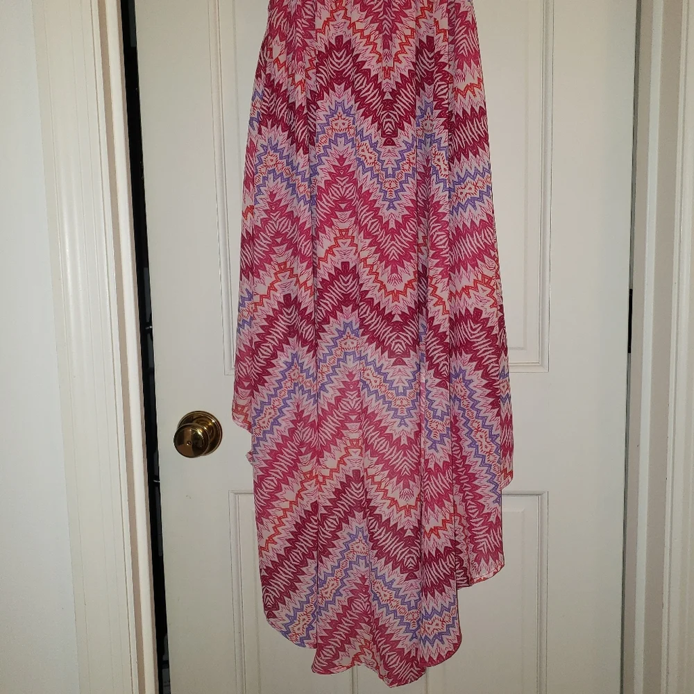 Liberty&Love high/low pink and purple dress, S - Picture 7 of 8